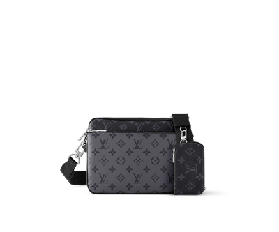 Louis Vuitton Monogram Trio Messenger Bag Black Grey